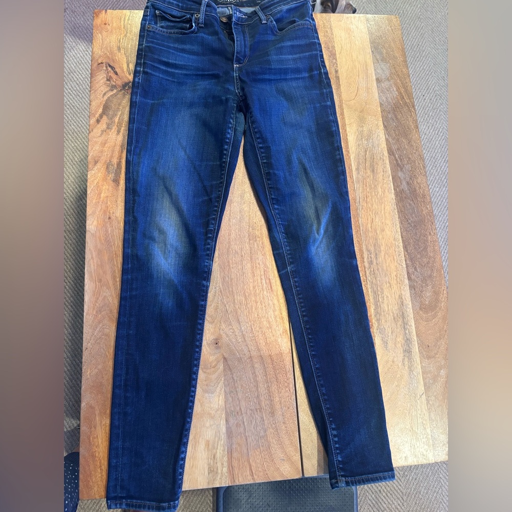 Women's Blue Denim Jeans Lucky Brand Ava Skinny Ankle size 2/26